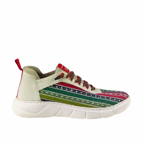 Zapatilla de Lana Merina Multicolor Tradicional Labrado