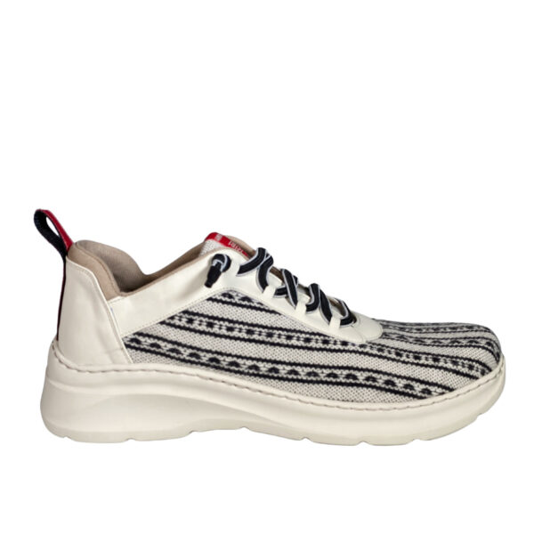 Zapatilla Hombre de Lana Merina Blanca